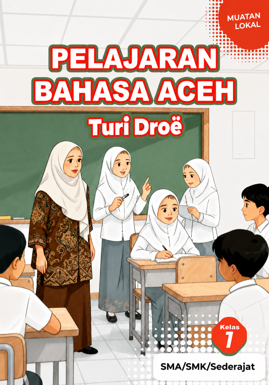 Sampul Pelajaran Bahasa Aceh Turi Droë Kelas 1 SMA/SMK/Sederajat